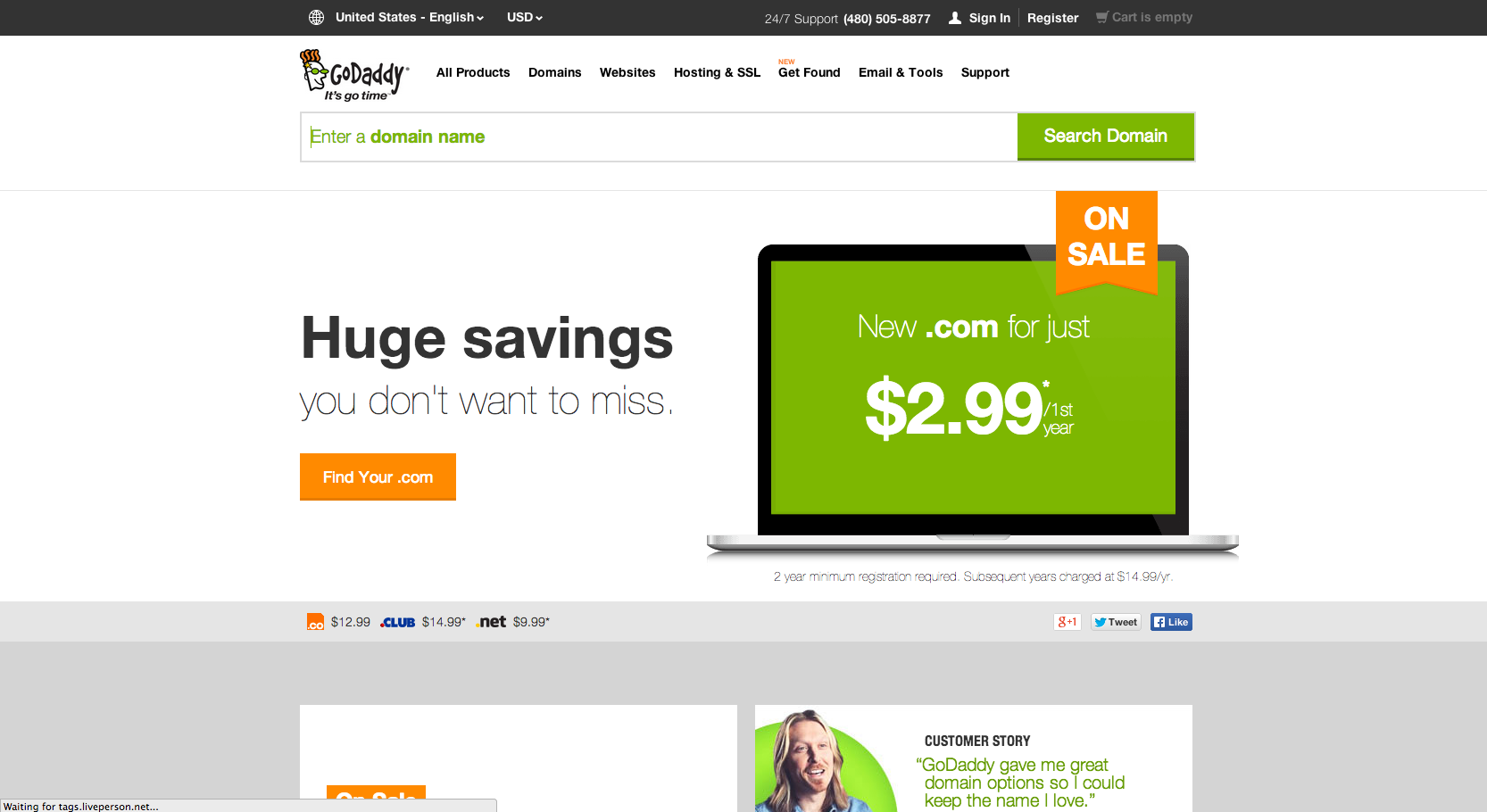 godaddy for counseling website